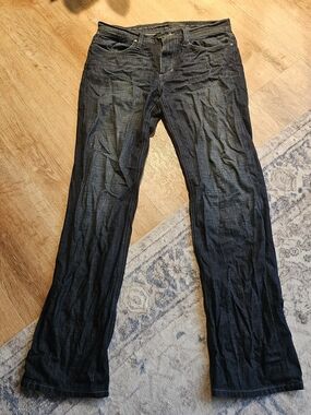 Joes Jeans The Classic Fit Mens 32x32 Dark Wash Straight Leg Stretch Blue Denim
